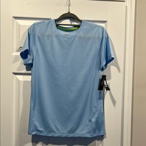 Ideology Blue Short Sleeve Tee with Crew Neck New with tag Size M.